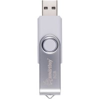 USB Flash SmartBuy Twist 8GB (белый/серебристый)