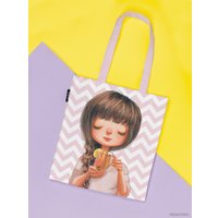 Сумка шоппер JoyArty Чай с лимоном ткань под лен bsh_221391