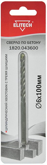 

Сверло ELITECH 1820.043600