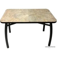 Кухонный стол Solt 100x60 (мрамор золото/ноги усиленные шелби-дуо черные)