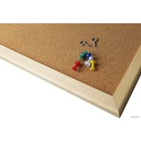 Офисная пробковая доска Memoboards в деревянной рамке 80x50