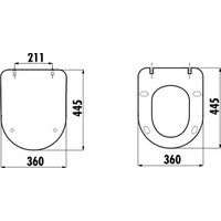 Унитаз подвесной Creavit Free FE322-11AM00E-0000 (KC0903.01.0400E + S-IN-MZ-VECTOR + P-BU-ACT/Blg/Gl)