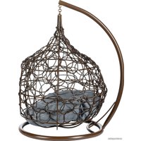 Подвесное кресло BiGarden кокон из искусственного ротанга (коричневый)