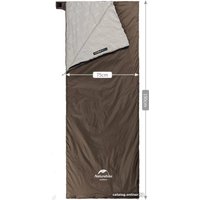 Спальный мешок Naturehike LW180 NH21MSD09 190 R (серый/коричневый)