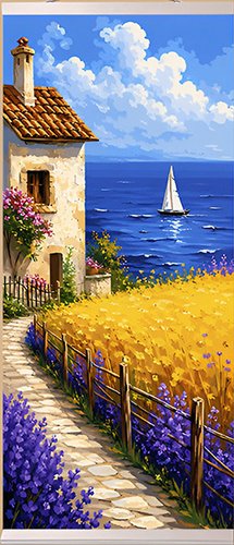 Картина по номерам Молли Лавандовый берег мечты 26x60 HRM0102