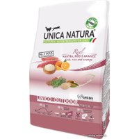 Сухой корм для кошек Unica Natura Unico Outdoor с уткой, рисом и апельсином 350 г