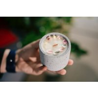 Ароматическая свеча EcoYou Северная клюква (форма Ecoyou, серый)