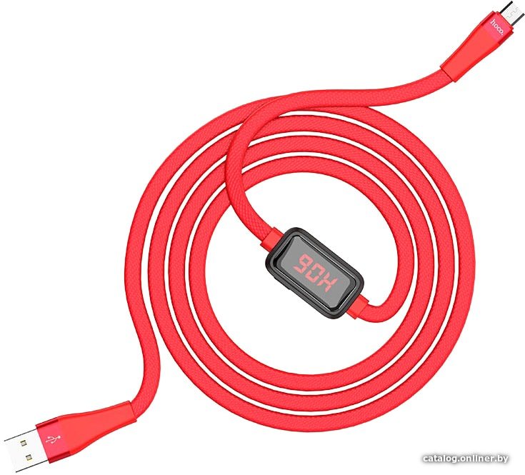 Кабель Hoco S4 microUSB (красный)