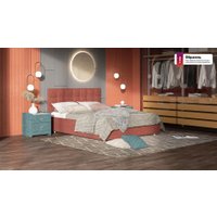 Кровать Сонум Корсо 90x200 (рогожка графит)