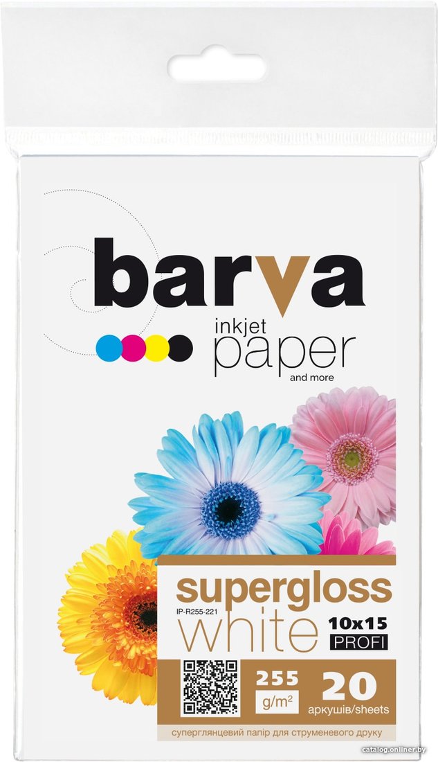 Фотобумага Barva Profi A6 255 г/м2 20 листов IP-R255-221
