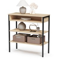 Стеллаж Mio Tesoro Mila Loft (дуб сонома/черный)