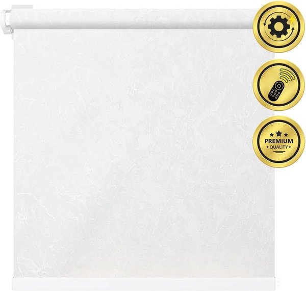 

Рулонная электроштора НеоФьюжен Джерси 220х250 левая (белый, черная фурнитура)