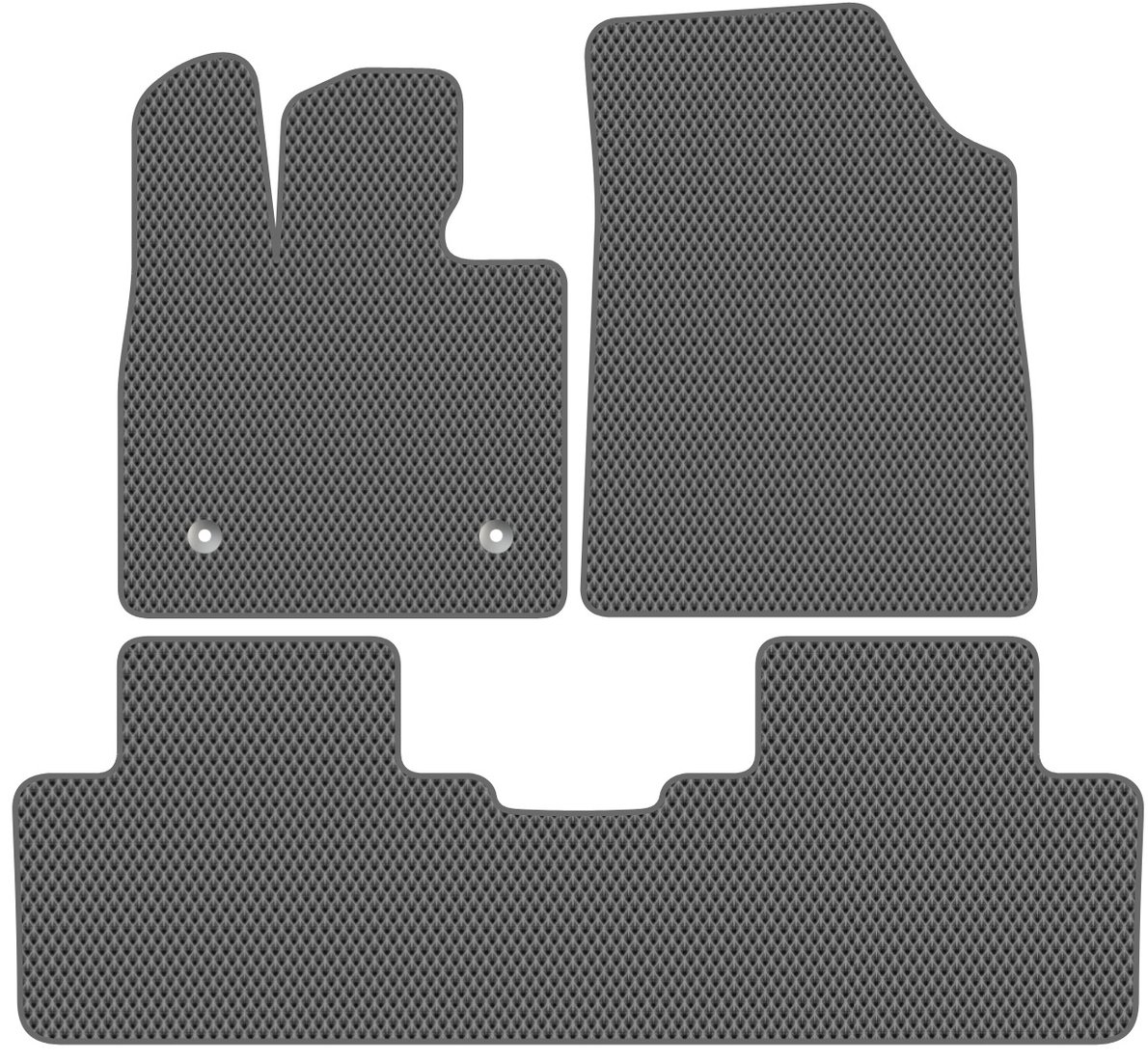 

Комплект ковриков для авто Alicosta BYD Song Plus I (suv / SUV) 2020 - 2024 (серый, ромб)