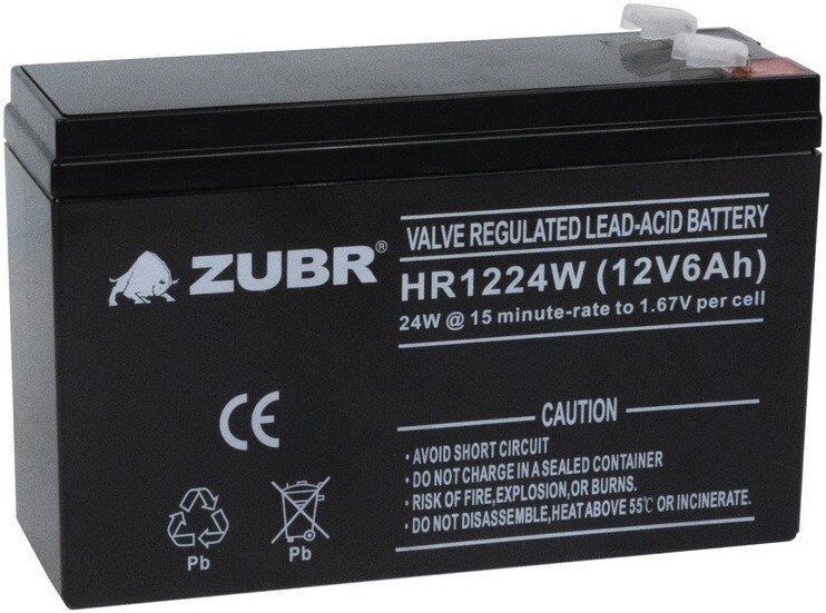 Аккумулятор для ИБП Zubr GP 12-7.2 (12В/7.2 А·ч)