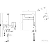 Смеситель ZorG Matto (серый жемчуг)