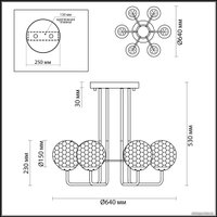 Подвесная люстра Odeon Light Verasa 4982/6C