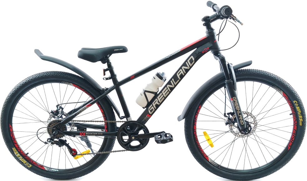

Велосипед Greenland Genesis 26 7s р.16 2025 (черный/красный)