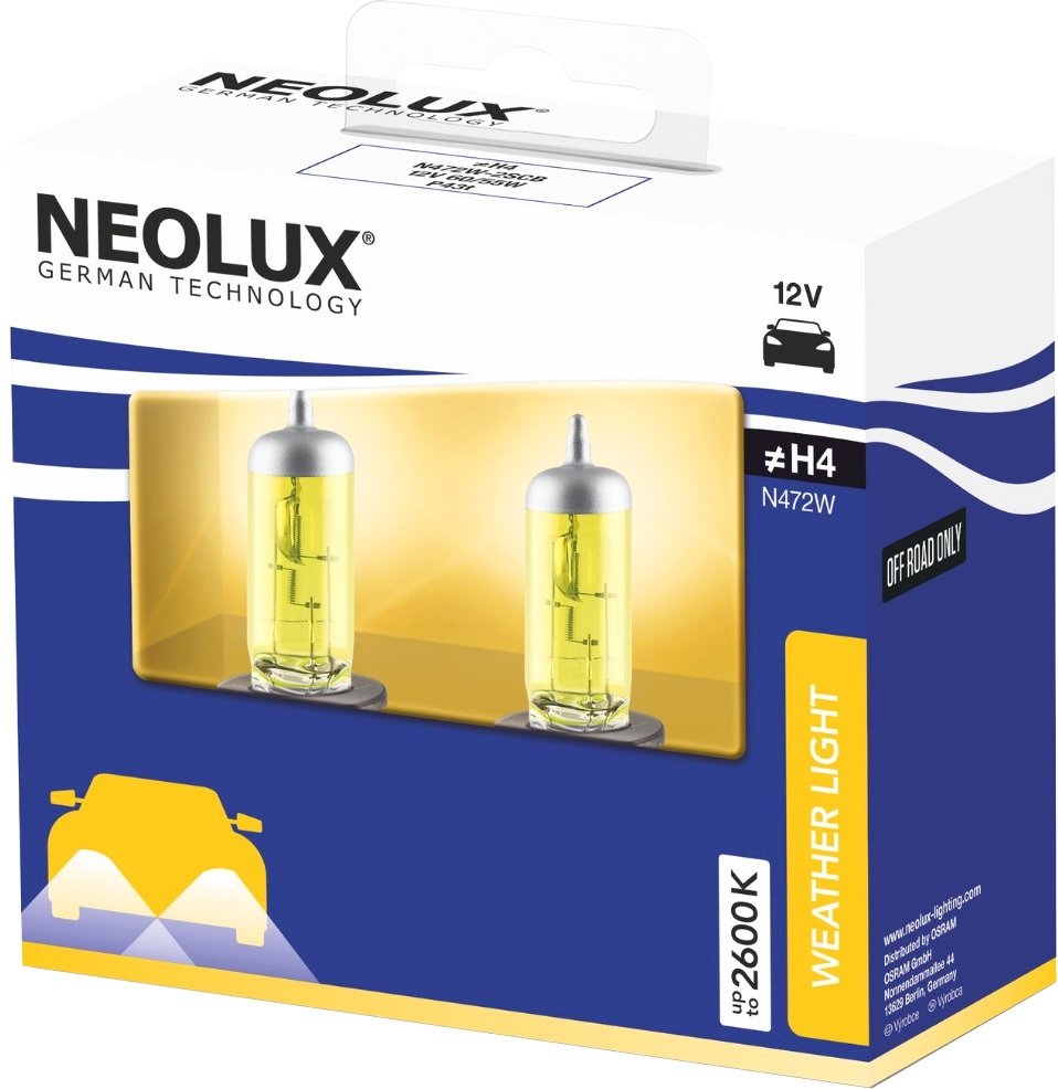 

Галогенная лампа Neolux H4 Weather Light 2шт