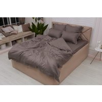 Евро комплект постельного белья Sofi De MarkO Моне Евро 2н Евро-СС-М-кф (кофе)