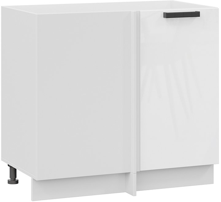 

Шкаф напольный Трия Детройт 1Н9У исп.2 (белый/белый глянец)