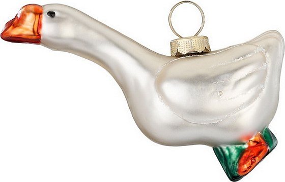 

Елочная игрушка Inge's Christmas Figural Glass Ornaments. Гусь 64899H120