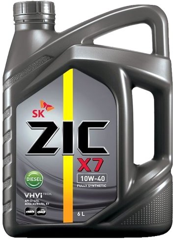 

Моторное масло ZIC X7 Diesel 10W-40 6л
