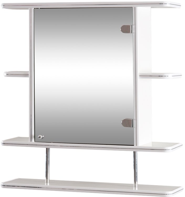 Гамма Шкаф с зеркалом 15/1 (правый, белый)