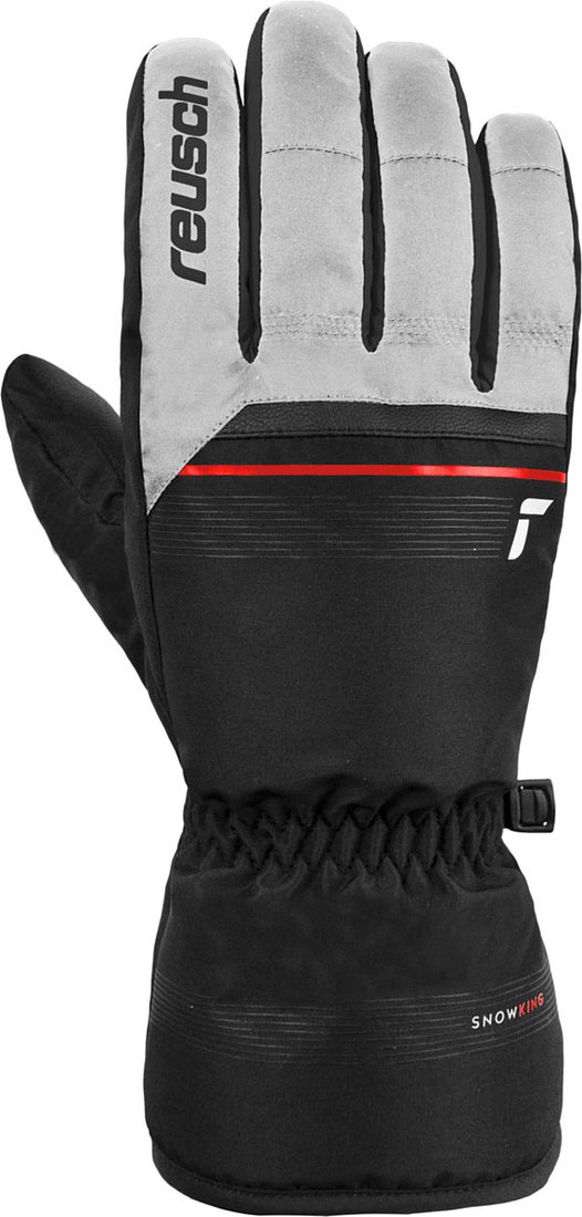 

Горнолыжные перчатки Reusch Snow King 6201198-1120 (р-р 11, White/Fire Red/Black)