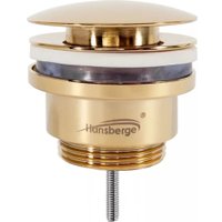 Донный клапан Hansberge H107 (золото глянец)