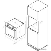 Газовый духовой шкаф Solgaz SPG-67