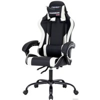 Игровое (геймерское) кресло CHAIRMAN CH41 (экокожа, черно-белый)