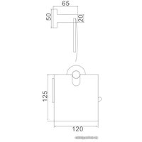 Держатель для туалетной бумаги Ledeme L71703B