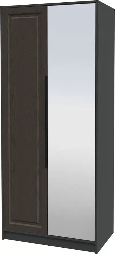 

Шкаф распашной Интерлиния Концепт КТ-Ш2з Деко (антрацит/дуб английский)