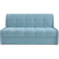 Диван Мебель-АРС Аккордеон Барон №6 ППУ 120x200 (голубой Luna 089)