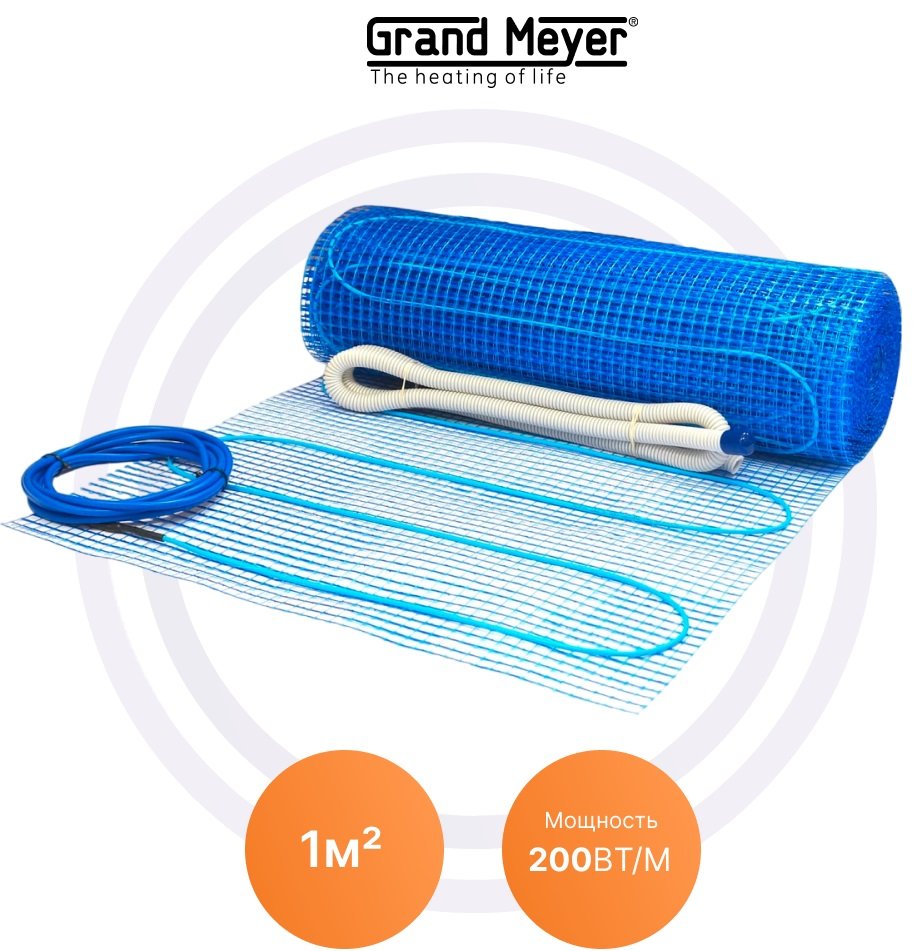 

Нагревательный мат Heat'n'Warm THM200-010 1 кв.м. 200 Вт