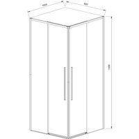 Душевой уголок Vincea Slim-N VSS-4SN8010CL