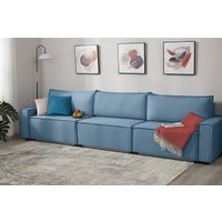 Диван Mio Tesoro Дюссельдорф 293 1.5ек-1.5ек-1.5ек (1175 Savanna Plus Blue)