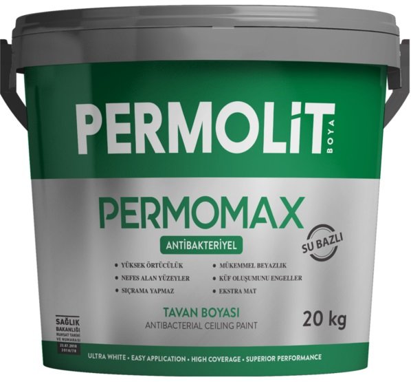 

Краска PERMOLIT PERMOMAX Антибактериальная краска для потолка База 1 5.5л