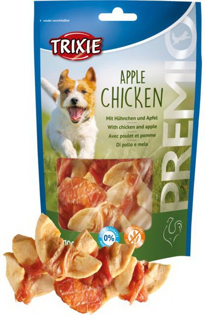 

Лакомство для собак Trixie PREMIO Apple Chicken Bites (кусочки с курицей и яблоком) 100 г