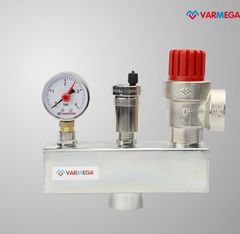 Запорная арматура Varmega Группа безопасности котла 1 до 200 кВт VM16303