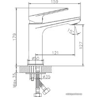 Смеситель Haiba HB10533-3 (серый)