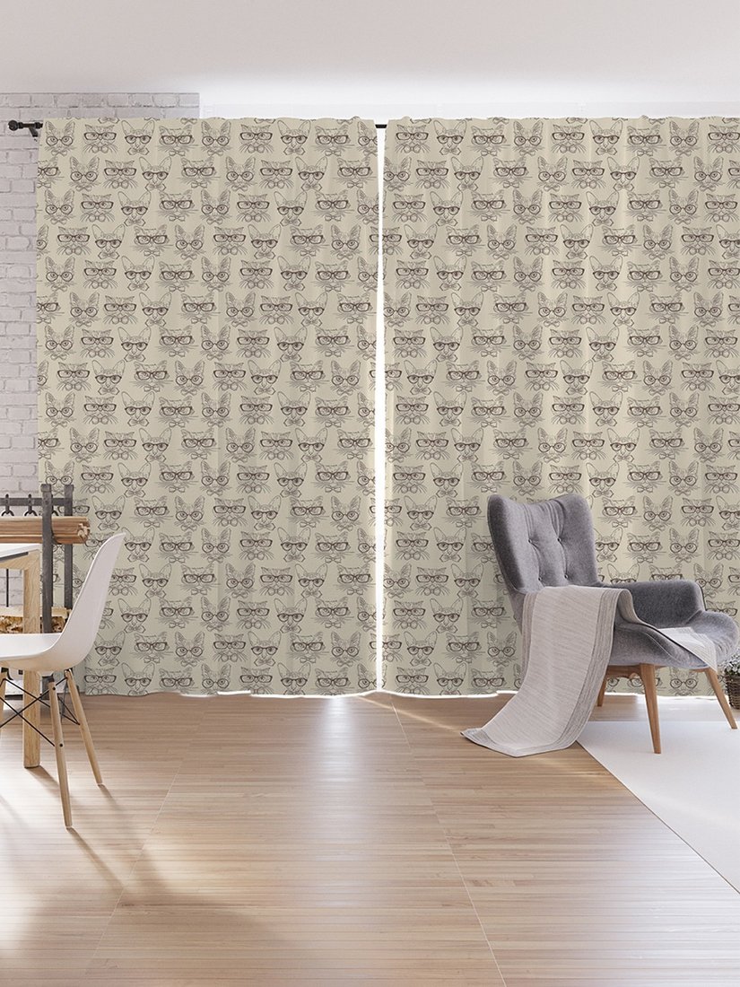 

Комплект штор JoyArty Кошки в очках 1.7x2.65 м pox_65076_170x265 (2 шт)