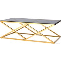 Журнальный столик Stool Group Инсигния 120x60 ECT-026-TG-SK (стекло smoke/сталь золото)