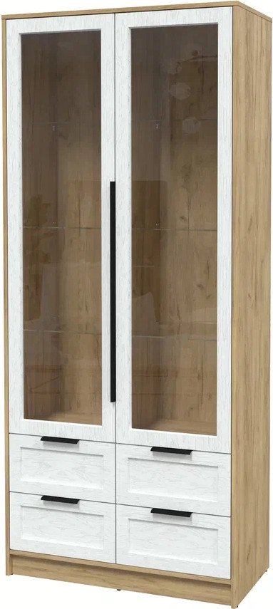 

Шкаф-витрина Интерлиния Концепт Тренд КТ-ШВ2 (дуб золотой/дуб полярный)