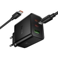Сетевое зарядное Hoco N75 USB Type-C (черный)