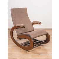 Кресло-качалка Glider Экси М (темно-коричневый/орех антик)