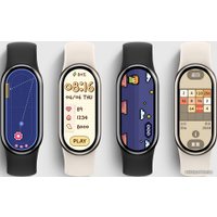 Фитнес-браслет Xiaomi Smart Band 8 (серый, с черным силиконовым ремешком, китайская версия)