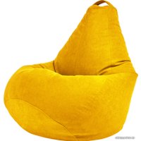 Кресло-мешок Palermo Bormio велюр XXL (канареечный)