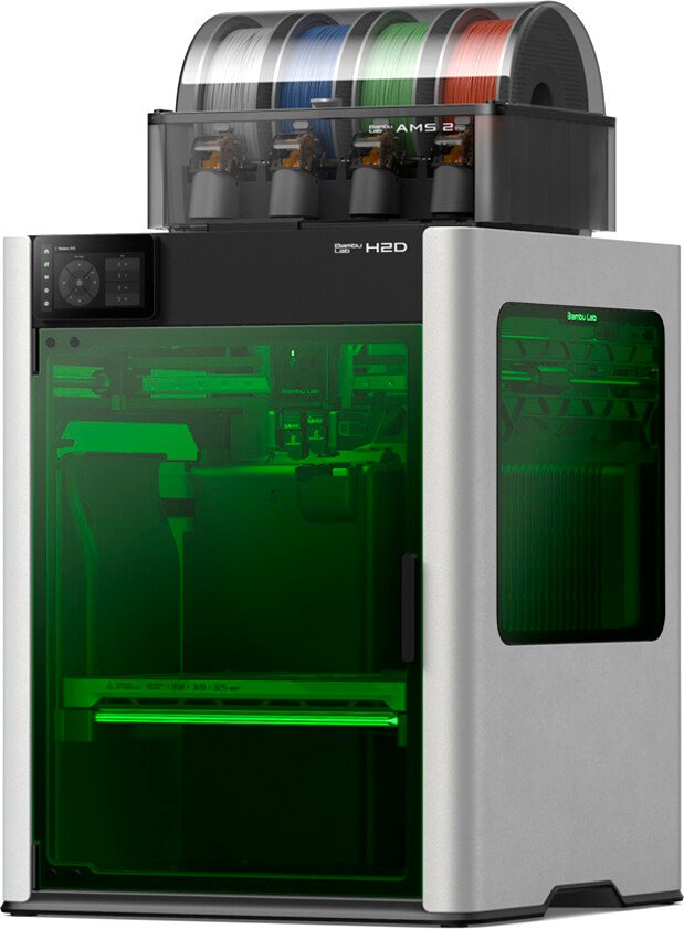 

FDM принтер + гравер Bambu Lab H2D Combo 2-EU