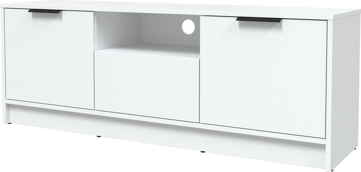 

Тумба Интерлиния ТВ Концепт КТ-ТВ3-50 Глосс (белый платинум/белый)